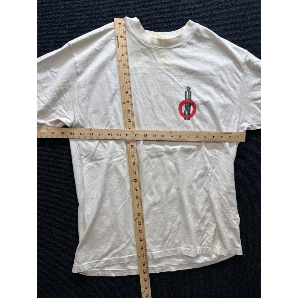 Vintage Feminist Activist Blow The Whistle Mens XL 90s T-Shirt Single Stitch - Picture 6 of 9